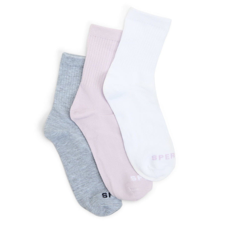 Ladies 3-Pack Short Crew Socks image 1
